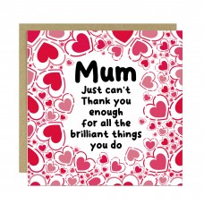 Mum Card For Birthday, Mothers Day Card With Envelope