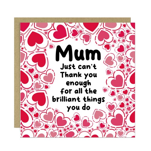 Mum Card For Birthday, Mothers Day Card With Envelope