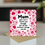 Mum Card For Birthday, Mothers Day Card With Envelope