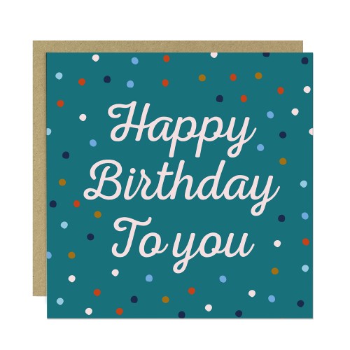 Happy Birthday To You Cards For Women With Envelope Polka Dot