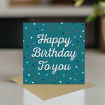Happy Birthday To You Cards For Women With Envelope Polka Dot
