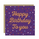 Happy Birthday To You Cards For Her With Envelope Polka Dot