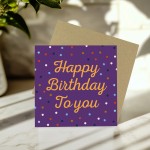 Happy Birthday To You Cards For Her With Envelope Polka Dot