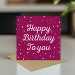 Happy Birthday Cards For Her With Envelope Polka Dot Card