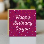 Happy Birthday Cards For Her With Envelope Polka Dot Card