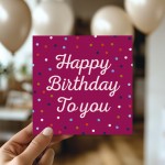 Happy Birthday Cards For Her With Envelope Polka Dot Card