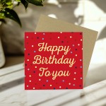 Birthday Card For Women Men With Envelope Happy Birthday Card
