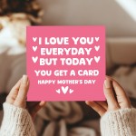 FUNNY Mum Card With Envelope Mothers Day Card For Mum