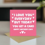FUNNY Mum Card With Envelope Mothers Day Card For Mum