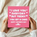 FUNNY Mum Card With Envelope Mothers Day Card For Mum