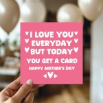 FUNNY Mum Card With Envelope Mothers Day Card For Mum