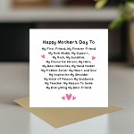 Happy Mothers Day Card With Envelope Card For Mum Cards