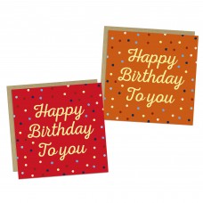 Birthday Cards For Friends Family Pack of 2 Card Pack 145x145mm