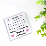 Grandma Gift from Granddaughter Personalised Grandma Mothers Day