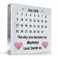 Personalised Day You Became My Mummy Gift from Daughter Son Baby