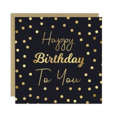 Birthday Card For Him Her With Envelope Polka Dot Happy Birthday