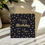 Birthday Card For Him Her With Envelope Polka Dot Happy Birthday
