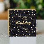 Birthday Card For Him Her With Envelope Polka Dot Happy Birthday