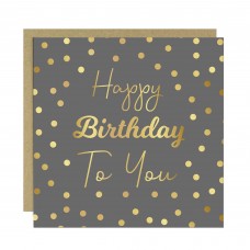 Birthday Card With Envelope Polka Dot Happy Birthday To You Card