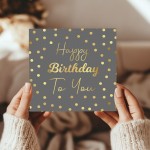 Birthday Card With Envelope Polka Dot Happy Birthday To You Card