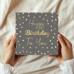 Birthday Card With Envelope Polka Dot Happy Birthday To You Card