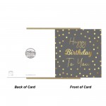 Birthday Card With Envelope Polka Dot Happy Birthday To You Card