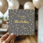 Birthday Card With Envelope Polka Dot Happy Birthday To You Card