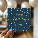 Square Birthday Card With Envelope Happy Birthday To You