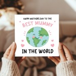Mothers Day Card For Best Mummy Square Card With Envelope