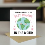 Mothers Day Card For Best Mummy Square Card With Envelope
