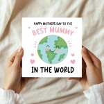 Mothers Day Card For Best Mummy Square Card With Envelope
