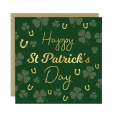 Happy St Patrick's Day Irish Cards with Shamrock for Mum Dad