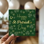 Happy St Patrick's Day Irish Cards with Shamrock for Mum Dad