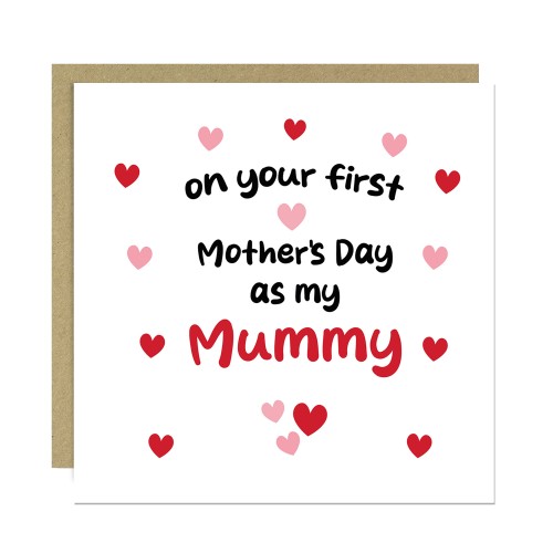 1st Mothers Day Card For MUMMY Mothers Day Card With Envelope