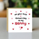1st Mothers Day Card For Nanny Mothers Day Card With Envelope