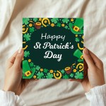 St Patricks Day Card Irish Shamrock for Best Friend, Husband