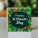 St Patricks Day Card Irish Shamrock for Best Friend, Husband