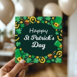 St Patricks Day Card Irish Shamrock for Best Friend, Husband