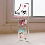 Personalised Happy 1st Mothers Day Gift Photo Plaque New Mummy