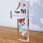 Personalised Happy 1st Mothers Day Gift Photo Plaque New Mummy