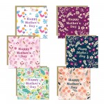 Mothers Day Card Pack of 18 Assorted Cards For Mother's Day Mum 