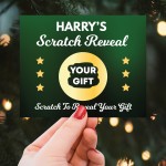 Personalised Scratch Reveal Surprise Card For Son Brother Dad