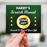 Personalised Scratch Reveal Surprise Card For Son Brother Dad