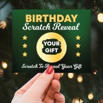 Birthday Personalised Scratch Card Gift Reveal For Son Brother