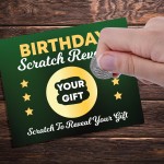 Birthday Personalised Scratch Card Gift Reveal For Son Brother