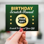 Birthday Personalised Scratch Card Gift Reveal For Son Brother