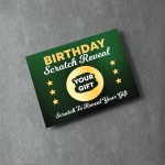 Birthday Personalised Scratch Card Gift Reveal For Son Brother