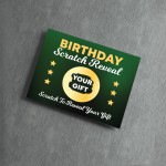 Birthday Personalised Scratch Card Gift Reveal For Son Brother