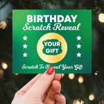 Birthday Scratch Card Personalised Gift Reveal For Men Boys Son