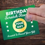 Birthday Scratch Card Personalised Gift Reveal For Men Boys Son